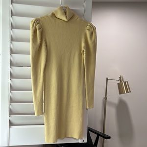 Zara Yellow Sweater Dress